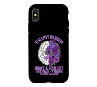 Brave And Resilient Epilepsy Warrior Case for iPhone X/XS