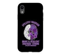 Brave And Resilient Epilepsy Warrior Case for iPhone XR