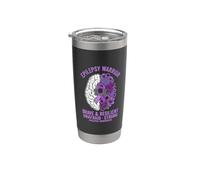 Brave and Resilient Epilepsy Warrior Stainless Steel Insulated Tumbler