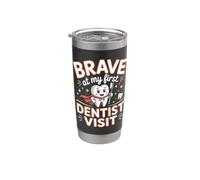 Brave at My First Dentist Visit Pediatric Dentistry Stainless Steel Insulated Tumbler
