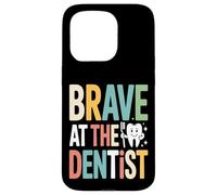 Brave At The Dentist Kids Dental Visit Case for iPhone 15 Pro