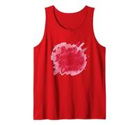 Brave Beautiful Beating Cancer Inspirational Pink Ribbon Tank Top, Men, Red, S