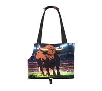 Brave Bull Printed pet Shoulder Bag - Foldable Design, Small cat and Dog Travel Bag