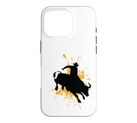 Brave Bull Rider in Rodeo Action Case for iPhone 16 Pro