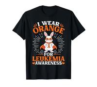 Brave Bunny I Wear Orange for Leukiemia Awareness Support T-Shirt