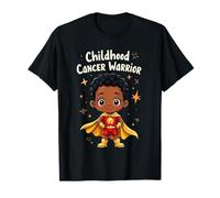 Brave Childhood Cancer Warrior Superhero Kid Comic Design T-Shirt