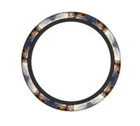 Brave Cougar Printed Steering Wheel Protective Cover Elastic Steering Wheel Decorative Cover Suitable For SUV Truck