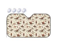 Brave Cowboy (1) Print Car Front Glass Sun Visor Universal Sun Blocker Foldable Car Windshield Sunshades For Vehicle Suv Trucks 76x140cm