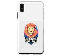 Brave Dear Heart Courage of a Lion Sayings Inspire Case for iPhone XS Max
