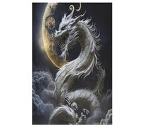 Brave Dragon 1000 Piece Wooden Jigsaw Puzzles for Adults & Kids - Puzzle for Teens 78×53cm