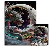 Brave Dragon Jigsaw Puzzles for Adults 1000 Piece Impossible Jigsaw Puzzles for Adults Perfect for Halloween, Christmas, Birthday Gift 26X38CM/10.23x14.96inch