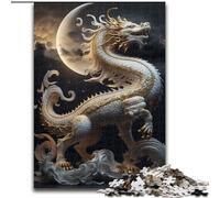 Brave Dragon JigsawPuzzle 1000 Pieces for Adults cardboard Jigsaw Family Game Night Fun, DIY Decorative Artwork size 38x26cm