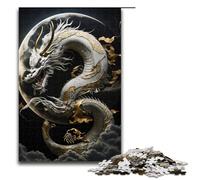 Brave Dragon Jigsaws Pieces for Adults Wooden Jigsaw Puzzles for Adults Perfect for Teenagers Family Bonding Brain Teaser & DIY Home Decor Gift 1000 PCS(75x50cm)