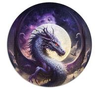 Brave Dragon Puzzle 1000 Pieces Jigsaw Jigsaw Puzzles for Adults Perfect for Christmas, Halloween, Easter, New Year (67.5x67.5cm)