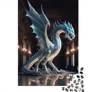 Brave Dragon Puzzle for Adults And Teenagers 1000 Pieces Wooden Puzzles for Adults Puzzles for Teenagers Age 12 Years Up 1000pcs (75x50cm)