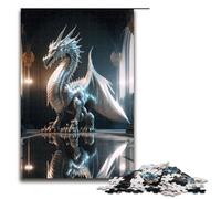 Brave Dragon Puzzles Pieces for Adults Jigsaw Puzzles Relaxing Entertainment Home Decor 1000 PCS(75x50cm)