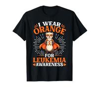 Brave Ferret I Wear Orange for Leukiemia Awareness Support T-Shirt