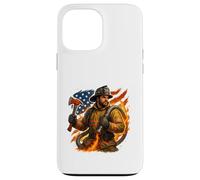 Brave Firefighter American Hero Artwork Case for iPhone 13 Pro Max