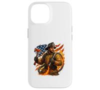 Brave Firefighter American Hero Artwork Case for iPhone 14
