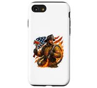 Brave Firefighter American Hero Artwork Case for iPhone SE (2020) / 7/8