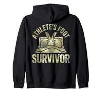 Brave Foot Fungus Athlete's Foot Survivor Zip Hoodie