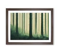 Brave Forest H1022 Framed Print for Living Room Bedroom Home Office Décor, Wall Art Picture Ready to Hang, Walnut A2 Frame (64 x 46 cm)