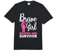 Brave Girl Broken Arm Survivor Bones Hand Injury Hospital Comfort Colors Adult Heavyweight T-Shirt