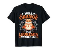 Brave Hamster I Wear Orange for Leukiemia Awareness Support T-Shirt