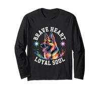 Brave Heart Loyal Soul German Shepherd Loyalty Design Long Sleeve T-Shirt