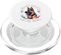 Brave Heart Loyal Soul German Shepherd Loyalty Design PopSockets PopGrip for MagSafe