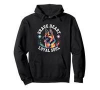 Brave Heart Loyal Soul German Shepherd Loyalty Design Pullover Hoodie