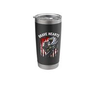 Brave Hearts Firefighter Bravery Stainless Steel Insulated Tumbler