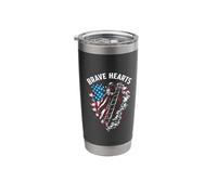 Brave Hearts Firefighter Bravery Stainless Steel Insulated Tumbler