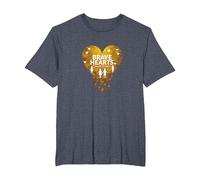 Brave Hearts Small Bodies Pediatric Cancer Awareness T-Shirt, Men's Big and Tall, Heather Blue, 5X Tall