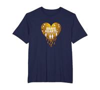 Brave Hearts Small Bodies Pediatric Cancer Awareness T-Shirt, Men's Big and Tall, Navy, 3X Tall