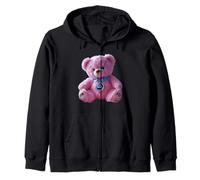 BRAVE I AM BRAVE PRESENT FOR BRAVERY CUTE TEDDY BEAR Zip Hoodie
