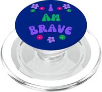 BRAVE I AM BRAVE PRESENT FOR BRAVERY PopSockets PopGrip for MagSafe