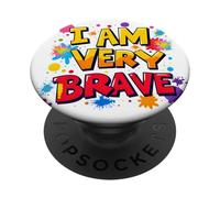 BRAVE I AM BRAVE PRESENT PopSockets Adhesive PopGrip