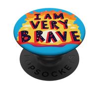BRAVE I AM BRAVE PRESENT PopSockets Adhesive PopGrip