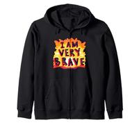BRAVE I AM BRAVE PRESENT Zip Hoodie