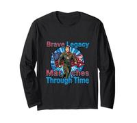 Brave Legacy Marching Patriot Tribute Design Long Sleeve T-Shirt