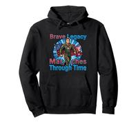 Brave Legacy Marching Patriot Tribute Design Pullover Hoodie