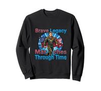Brave Legacy Marching Patriot Tribute Design Sweatshirt