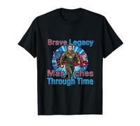 Brave Legacy Marching Patriot Tribute Design T-Shirt