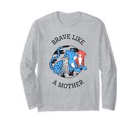 Brave Like A Mother (Cheetah Graphic) Long Sleeve T-Shirt