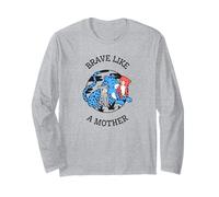 Brave Like A Mother (Cheetah Graphic) Long Sleeve T-Shirt