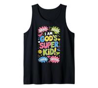 Brave Loved God’s Super Kid Christian Faith Affirmation Tank Top