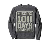 Brave MISSION 100 DAYS School COMPLETE Military Family Child Sweatshirt