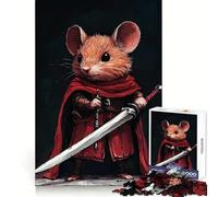 Brave Mouse Warrior 1000 Pieces Jigsaws Adults Puzzles Memory Power Gentle Engagement Seamless Fit (50x75cm)
