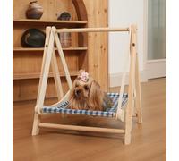 BRAVE NIUNIU Elevated Swing for Cats & Kittens - Perfect Indoor Cat Furniture - Dog Swing, Breathable Cat Hammock, Kitten Bed Swing